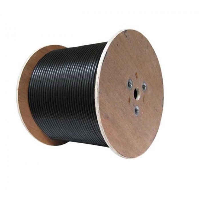 Cablu FTP cu sufa CAT5E CCA cu alimentare 2x0.75 tambur 305m