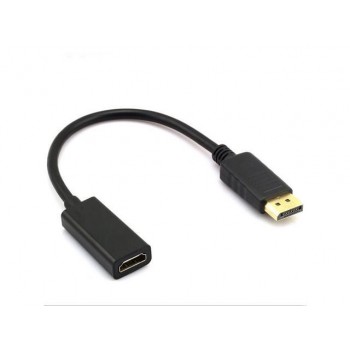 Cablu adaptor Displayport la HDMI negru 15 cm