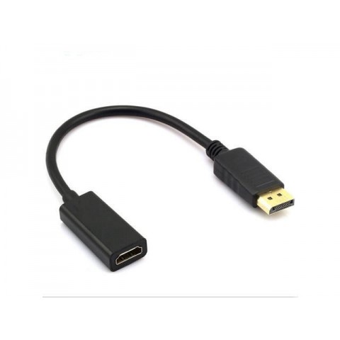 Cablu adaptor Displayport la HDMI negru 15 cm
