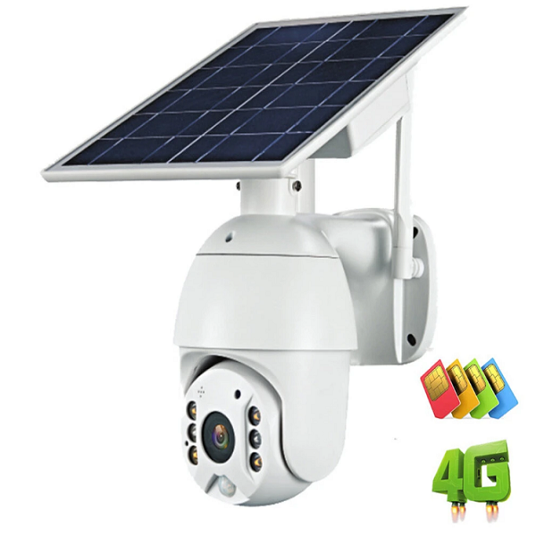 Camera supraveghere 4G cu panou solar, 1080P HD, audio bidirectional, IR+LED, exterior , Eldepo