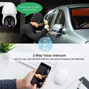 Camera supraveghere WIFI V380,1080P HD, senzor de miscare, night vision, alerte sonore