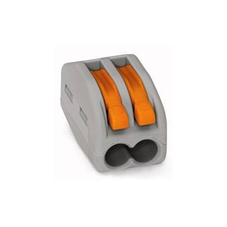 Conector de terminale cu clips-2x4mm- Gri