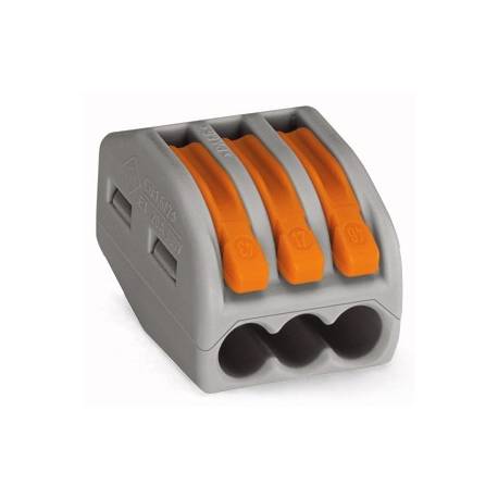 Conector de terminale cu clips-3x4mm- Gri