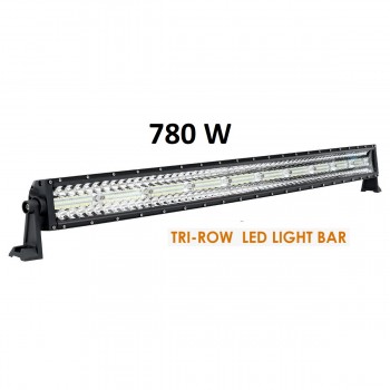 Proiector auto led bar curbat, 12D, 780W, 12-24V, 105CM, Profesional Spot & Flood, Combo Beam