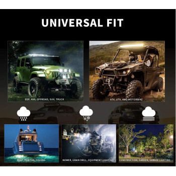 Proiector LED auto, off-road, 540W, 100cm, 12/24V, Spot&Flood, Combo Beam