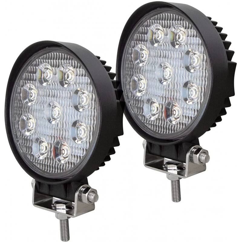 Proiector LED auto offroad 27W,10-30V spot rotund