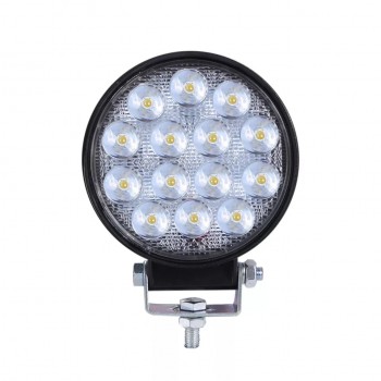 Proiector led auto offroad 48W,12V- 24V spot rotund