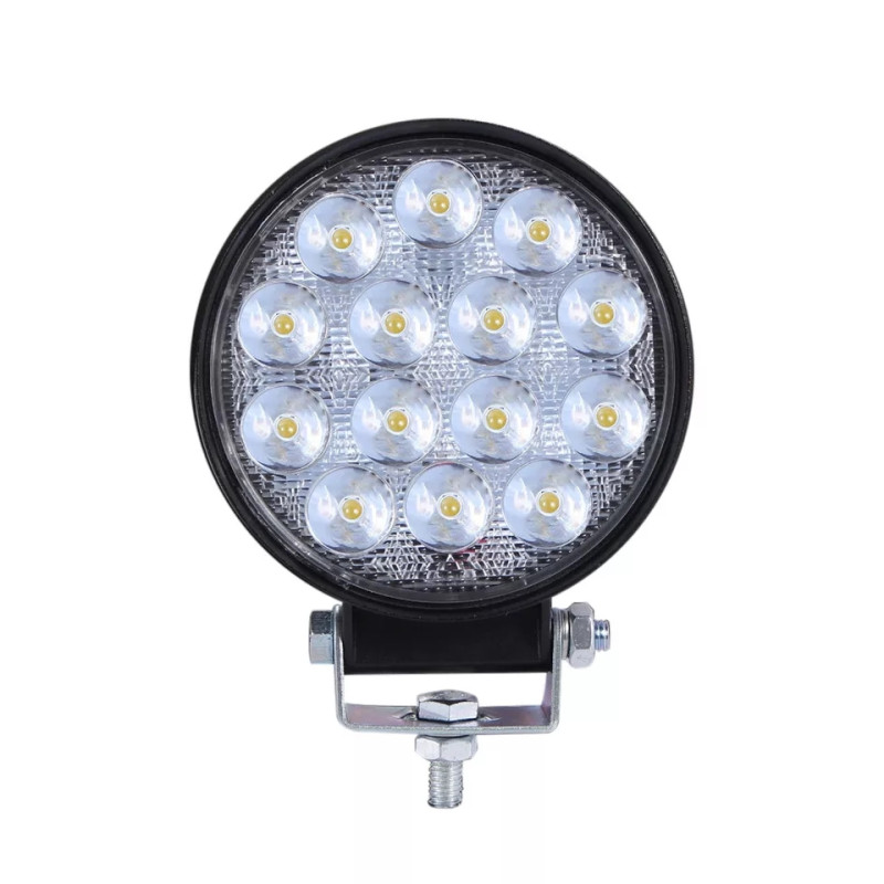 Proiector led auto offroad 48W,12V- 24V spot rotund