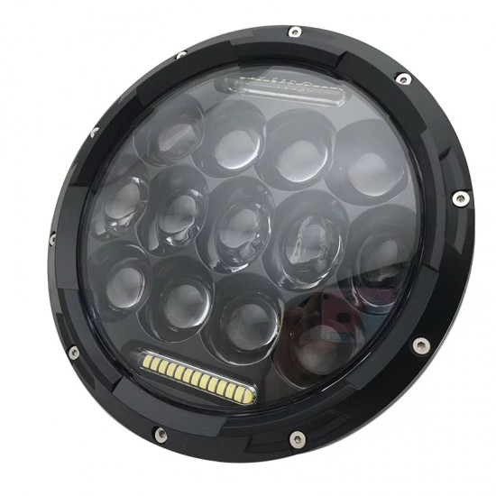 Far auto LED, 4x4, 130W, 7 inch, rotund