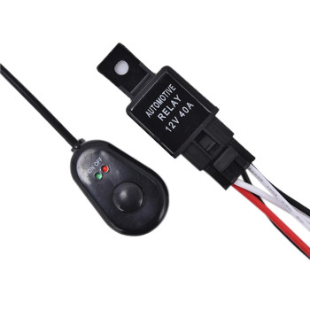 Kit instalare Proiector auto, LED bar, cu intrerupator si releu Kit instalare Proiector auto, LED bar, cu intrerupator si releu