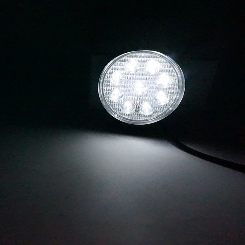 Proiector LED auto 12V 27W, rotund