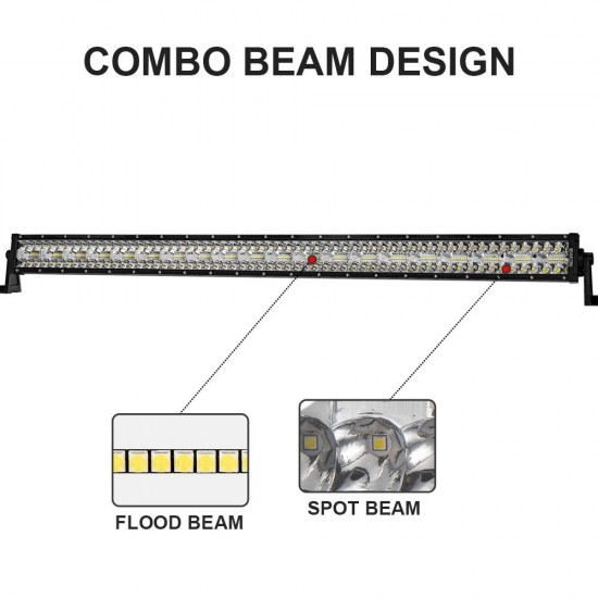 Proiector auto LED, 390W, 55CM, Triple Row Spot & Flood, Led bar Ultra Light, 12-24V