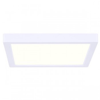 Plafoniera led tavan, patrata, lumina calda, 18W, aplicata, driver inclus