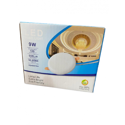 Plafoniera LED incastrabila 9W, fara cadru, rotunda, 900 lm, 6500K