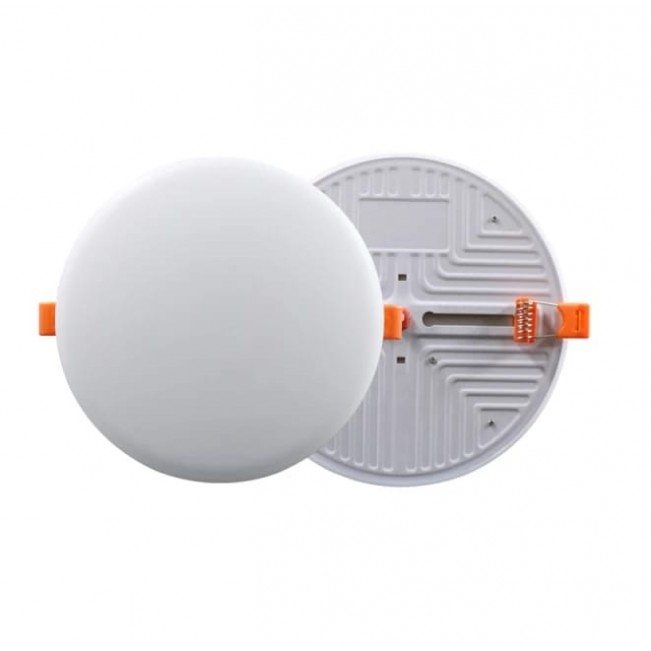 Plafoniera LED incastrabila 9W, fara cadru, rotunda, 900 lm, 6500K