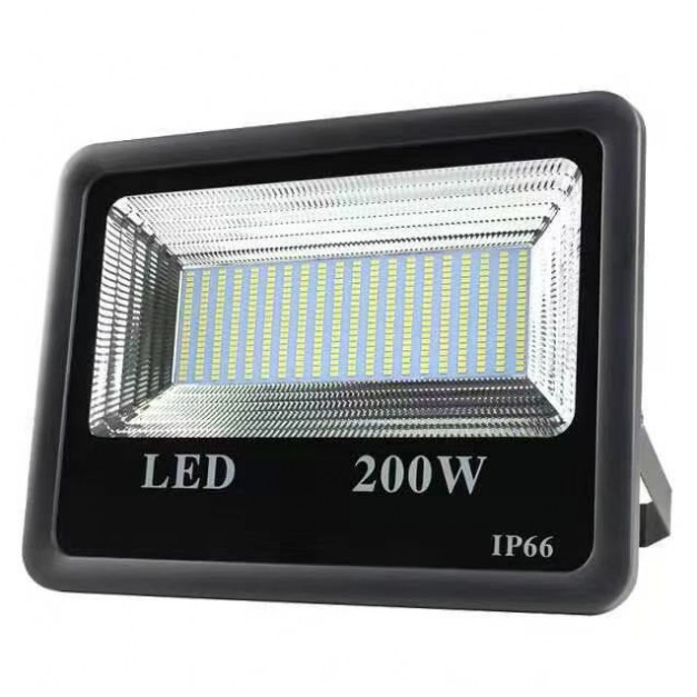 Proiector LED exterior 200W , lumina rece, 18000lm, IP66, negru