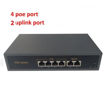  Switch POE 4 canale, 2 canale Uplink, Smart