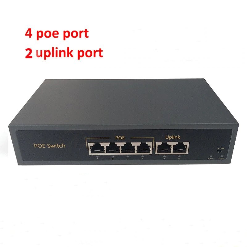 Switch POE 4 canale, 2 canale Uplink, Smart
