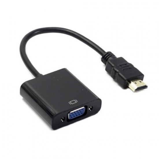 Cablu Adaptor HDMI tata - VGA mama, 15cm, Convertor HDMI la VGA