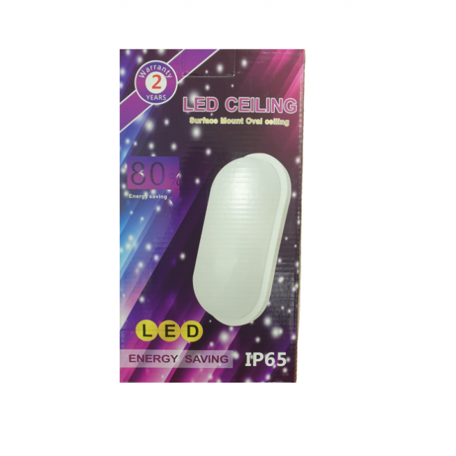 Aplica LED exterior,15W, 1440 lm, 6500K, Oval