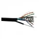 Cablu FTP cu sufa CAT5E CCA cu alimentare 2x0.75 tambur 305m