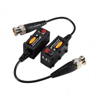 Video Balun 8MP, HD-CVI/TVI/AHD/CVBS, modular, press fit, 2 buc/set