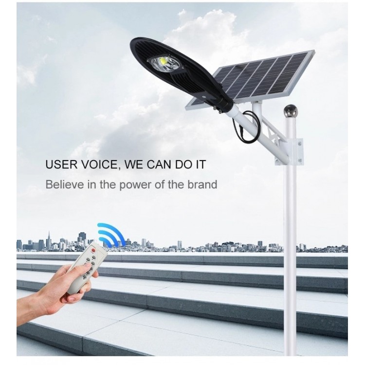 Lampa LED 30W iluminat stradal cu panou solar si telecomanda