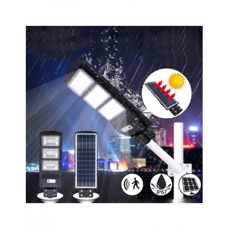 Lampa LED 90W iluminat stradal multiled cu panou solar integrat Lampa LED 90W iluminat stradal multiled cu panou solar integrat