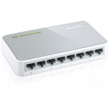 Switch TP-Link TL-SF1008D, 8 porturi 10/100Mbps, Desktop, plastic