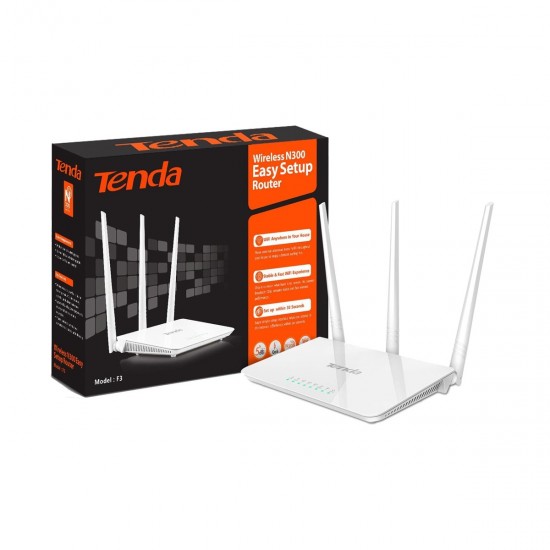 Router Wireless TENDA F3, 3 antene fixe (3*5dbi)