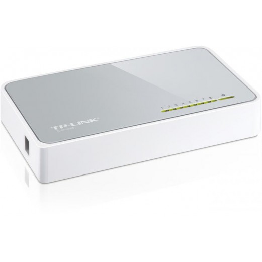 Switch TP-Link TL-SF1008D, 8 porturi 10/100Mbps, Desktop, plastic
