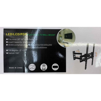 Suport TV de Perete Reglabil cu Braț, pentru LED/LCD/Smart TV, Max 30kg, VESA 100x100