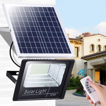 Proiector LED cu panou solar 30W