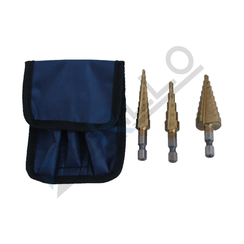 Set 3 Burghie In Trepte 4-32Mm Bricolaj Și Meșterit