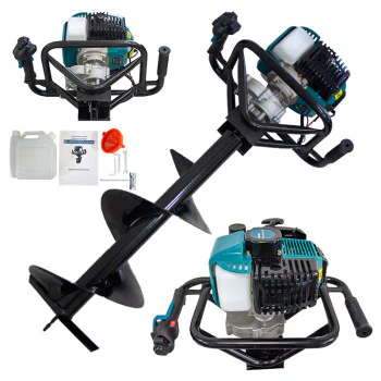 Motoburghiu foreza pamant Kraissmann 5.7CP fara burghiu