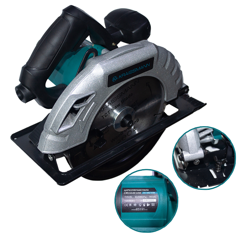 Fierastrau Circular Kraissmann Cs-185/1650, 1650W, Disc 185Mm Fierastrau Circular Kraissmann Cs-185/1650, 1650W, Disc 185Mm
