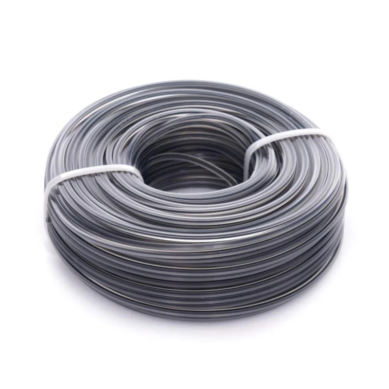 Fir Motocoasa Armat, Sectiune Patrata, 2.7Mm X 12M, Gri