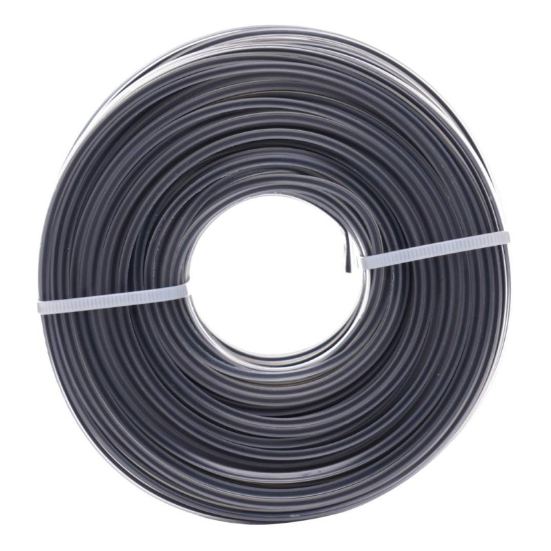 Fir Motocoasa Armat, Sectiune Patrata, 2Mm X 12M, Gri Fir Motocoasa Armat, Sectiune Patrata, 2Mm X 12M, Gri