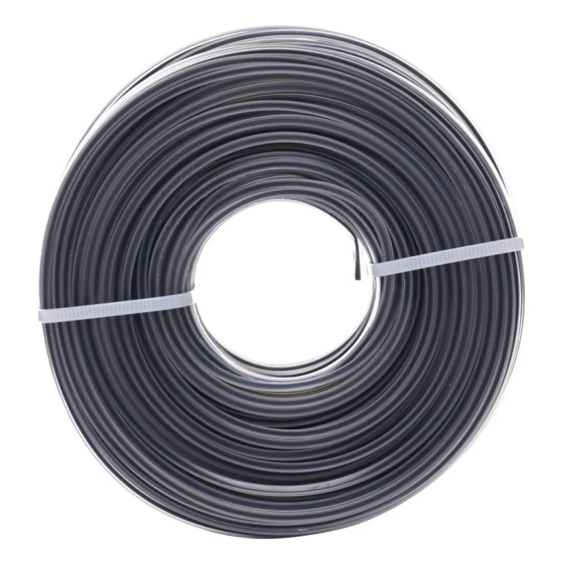 Fir Motocoasa Armat, Sectiune Patrata, 2.7Mm X 12M, Gri
