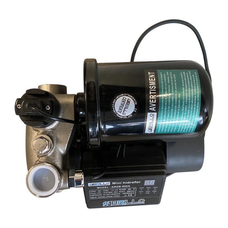 Mini Hidrofor Brillo Awzb 800W, 3.5 Mc/H, H Refulare 38M
