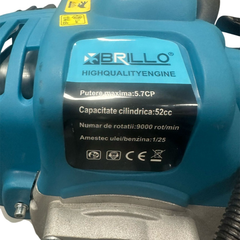Motocoasa Pe Benzina Brillo 5.7Cp 52Cc 7 Accesorii Incluse