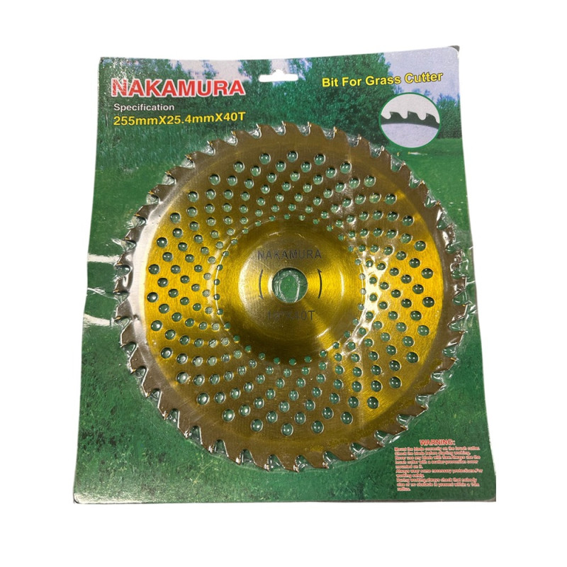 Disc Motocoasa Cu Vidia Oval 255Mm X 25,4 X 40 T Auriu