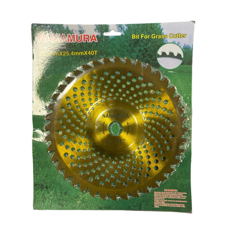 Disc Motocoasa Cu Vidia Oval 255Mm X 25,4 X 40 T Auriu