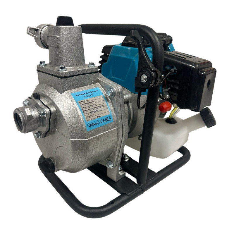 Motopompa Brillo 4 Cp, Benzina 2T, Racord 1", Debit 9000L/H