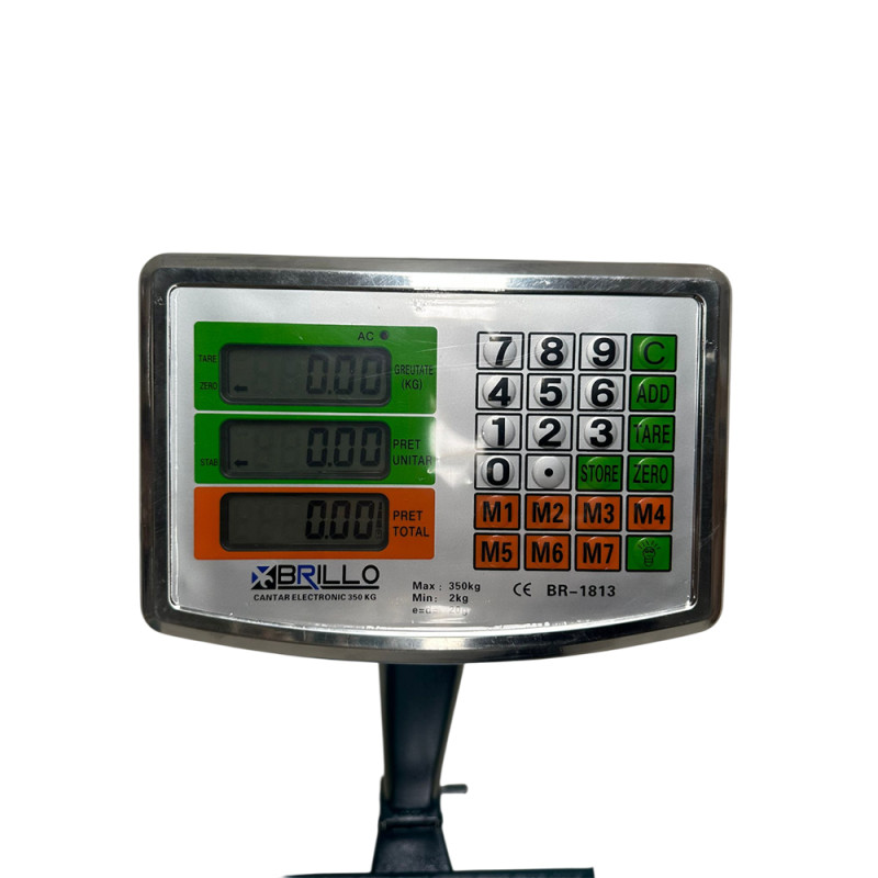 Cantar Cu Brat Rabatabil, Afisaj Led Dublu, 500Kg, Brillo