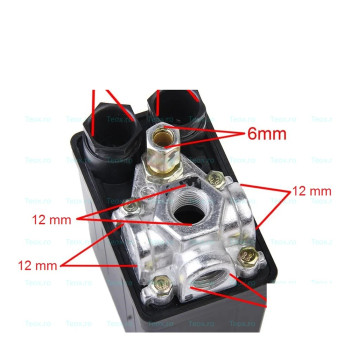 Presostat compresor 3 iesiri, universal, 220v Presostat compresor 3 iesiri, universal, 220v
