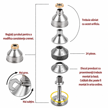 Capac tambur pentru separator de smantana