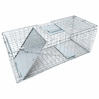 Capcana animale salbatice tip cusca pliabila metalica 94x34x37cm