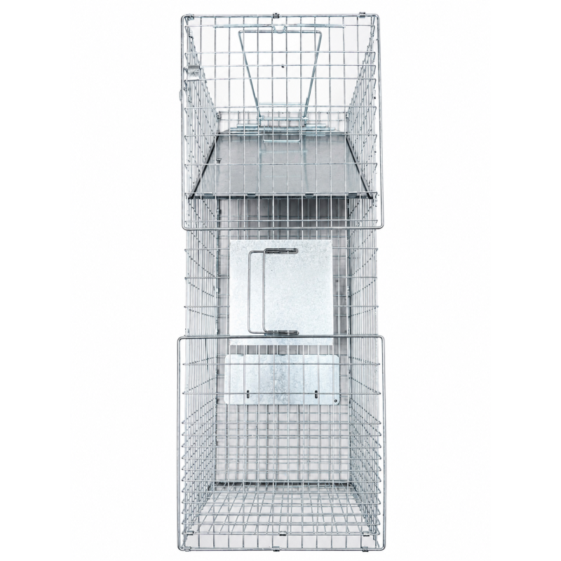 Capcana animale salbatice tip cusca pliabila metalica 94x34x37cm - Eldepo.ro Fotografie detaliată cu Capcana animale salbatice tip cusca pliabila metalica 94x34x37cm, compatibil cu Zootehnic