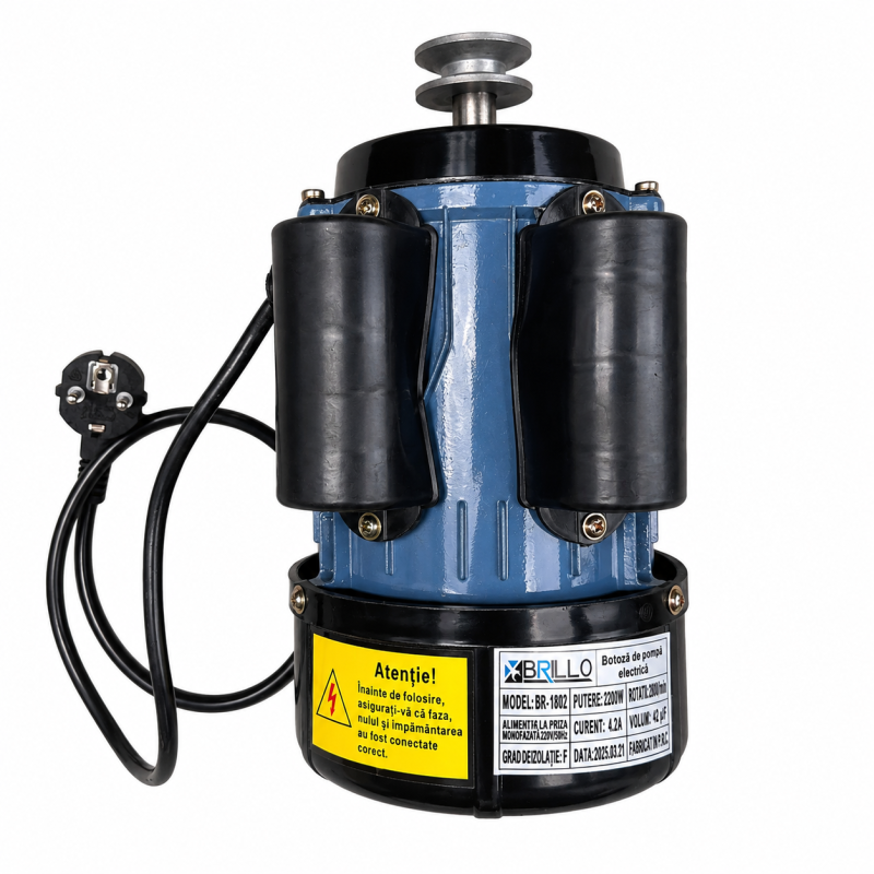 Motor electric monofazat 2.2kW 2800rpm pentru batoza de porumb / razatori legume - Eldepo.ro Fotografie detaliată cu Motor electric monofazat 2.2kW 2800rpm pentru batoza de porumb / razatori legume, compatibil cu Motoare